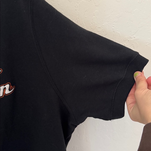 Harley Davidson Zip Up Sweatshirt Short Sleeve Women's Small Oak Lawn IL 1X - Picture 5 of 7